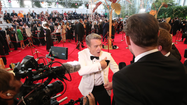 Stefan Dennis arriving on the red carpet. 