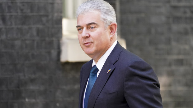 Britain’s Northern Ireland minister Brandon Lewis has also resigned. 