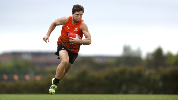 Toby Greene is now one of three co-captains at the GWS Giants.