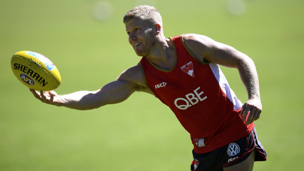 Star turn: Hannebery trains ahead of his potential comeback.