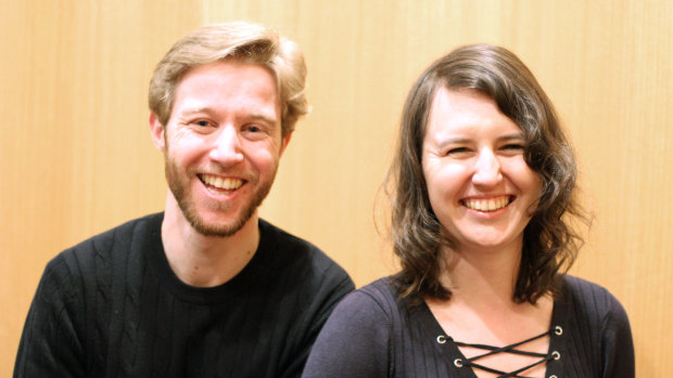 Canberra Sinfonia conductor and artistic director Leonard Weiss, left and orchestra manager Helena Popovic.