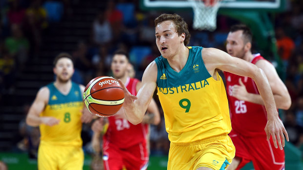 Outside chance: Ryan Broekhoff is known for his perimeter shooting, much like role model Joe Ingles.