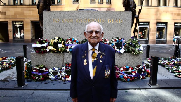 Wally Scott-Smith prepares for his final Anzac Day as guardian of the Martin Place Cenotaph.