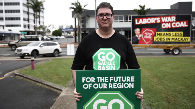 George Christensen, at a pro-coal rally in Queensland last year, will chair the inquiry.