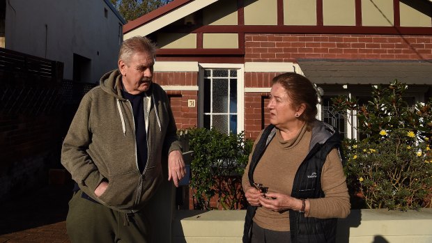 Rosemary Gates (right) fears the blast could damage her home. 