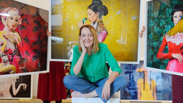 "The success of the images is in the detail": Samantha Everton with photographs from her exhibition Indochine.