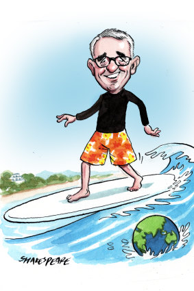 Gerard Rennick hits the surf.