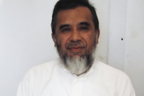 Encep Nurjaman, also known as Hambali, is shown in this undated photo provided by the Federal Public Defenders Office, at the US base in Guantanamo Bay, Cuba.