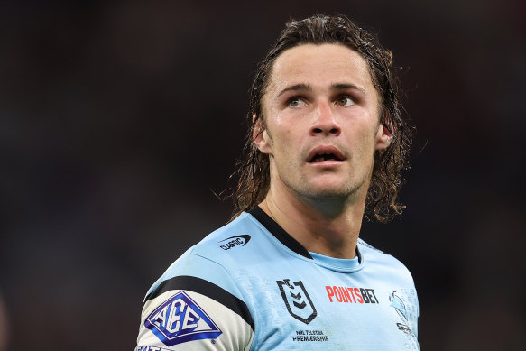 Cronulla halfback Nicho Hynes was dropped from the Blues side in Origin II.