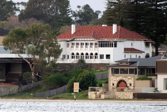 Gina Rinehart’s Dalkeith mansion, once owned by her father, Lang Hancock.