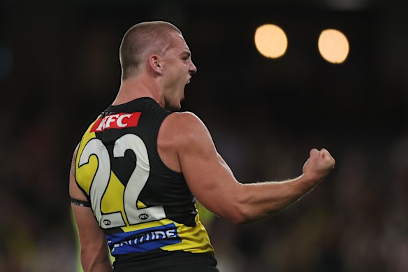Sam Lalor and the Tigers can smell victory.