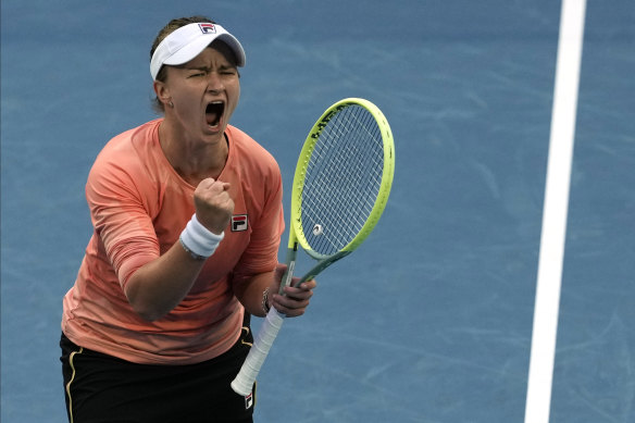 Czech Barbora Krejcikova triumphs over talented young Russian Mirra Andreeva in the fourth round of the Australian Open.