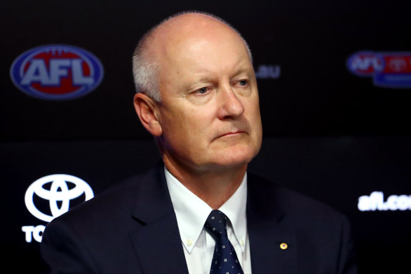 AFL Commission chairman Richard Goyder.