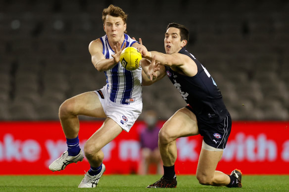 Nick Larkey inspired the Kangaroos to victory with a seven goal haul.