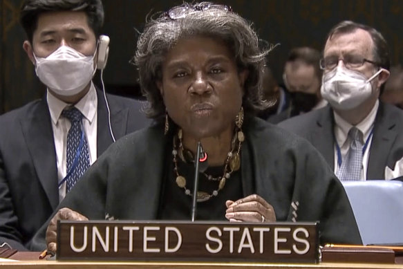 US Ambassador to the United Nations Linda Thomas-Greenfield.