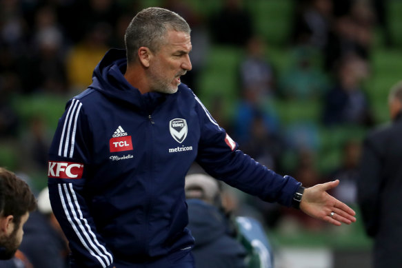 Banned: Victory Coach Marco Kurz has been suspended for one match following a foul-mouthed rant at officials.