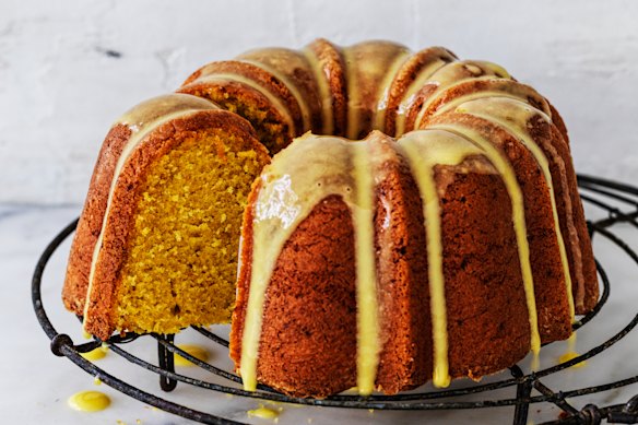 Ornate bundt tins need to be greased thoroughly to ensure a clean finish.