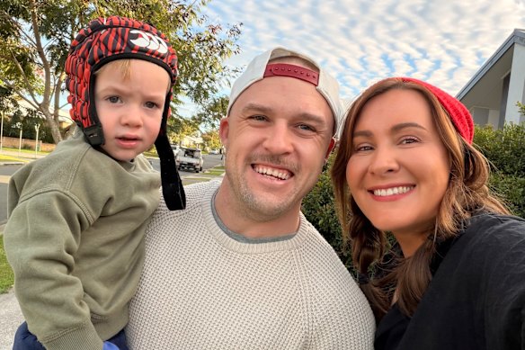 Jason, Sarah and their little boy Sonny.