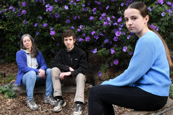 Lesley Cromer is relieved her children, Ben, 17, and Isabelle, 13, will both be able to be vaccinated from next month. 
