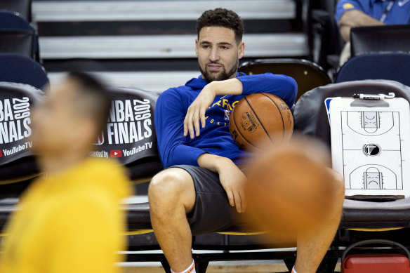 The Warriors' Klay Thompson will miss the next NBA season with an Achilles injury.