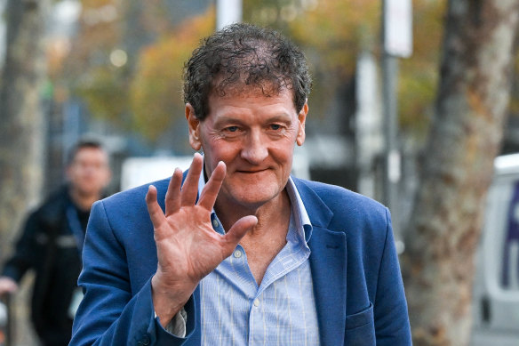 Ricky Nixon during a previous appearance at Melbourne Magistrates’ Court.