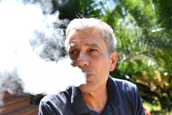 David Stephens now smokes e-cigarettes.