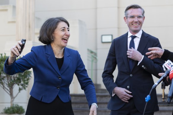 Premier Gladys Berejiklian and her Treasurer Dominic Perrottet will have $7 billion more than expected to play with in GST receipts over the next four years.