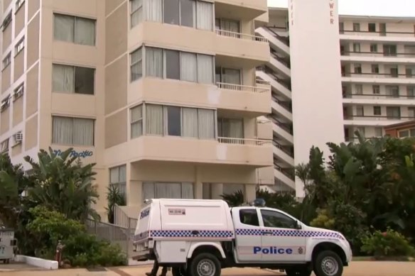 Cian English fell from a balcony at the View Pacific apartments in Surfers Paradise. 