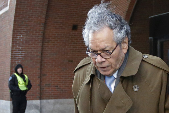 Insys Therapeutics founder John Kapoor leaves a Boston court in May, 2019.