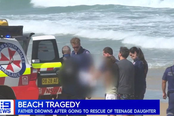 A 42-year-old father from Sydney died at Black Head near Forster while rescuing his daughter.