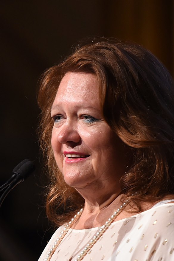 Hancock Prospecting executive chairwoman Gina Rinehart.