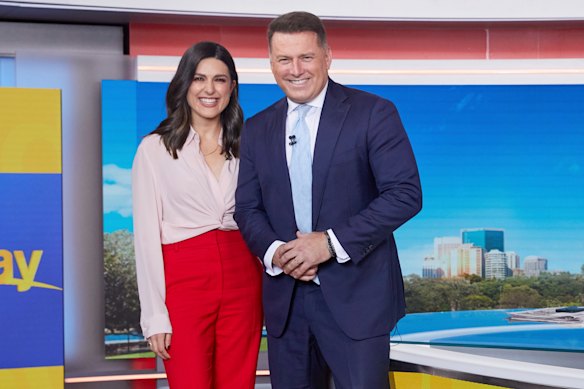 Today co-hosts Sarah Abo and Karl Stefanovic.