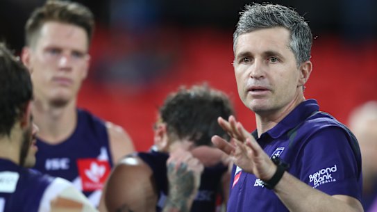 Dockers coach Justin Longmuir