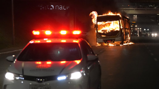Supporters of outgoing Brazilian President Jair Bolsonaro clash with police after setting fire to several vehicles and allegedly trying to storm the headquarters of the Federal Police in Brasilia.