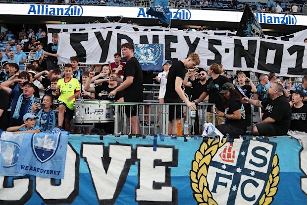 Sydney FC’s main supporter group, The Cove.