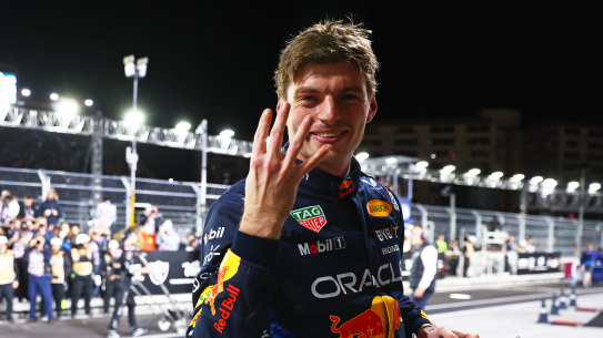 Max Verstappen has won a fourth straight drivers’ title.