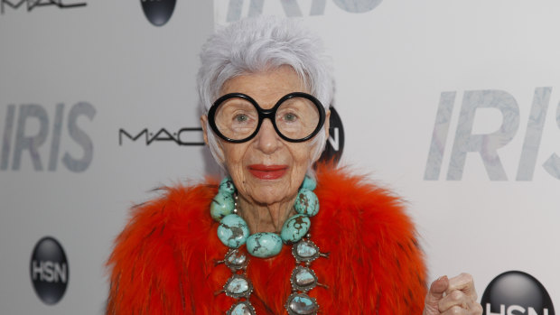 Iris Apfel, fashion icon known for her eye-catching style, dies at 102