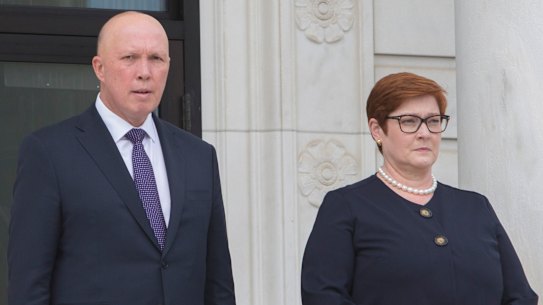 Foreign Minister Marise Payne says Defence Minister Peter Dutton have both weighed in on the increasing tensions in the Taiwan Strait.