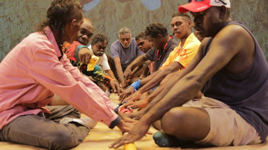 Rehearsals of Buŋgul at the Art House in Wyong.