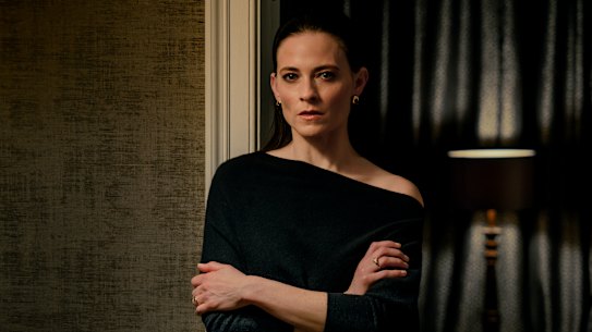 Lara Pulver as Bella Harrigan in Mobland.