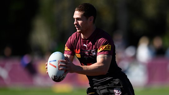 Kalyn Ponga at Queensland training.