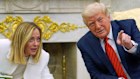 Special relationship: Donald Trump meets Giorgia Meloni in the Oval Office.