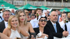 Racegoers during The Championships Race Day at Royal Randwick on April 6.