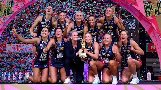 The victorious Melbourne Vixens.