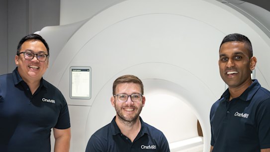 OneMRI co-founders Vu Tran, Andrew Tran and Gopi Sara.