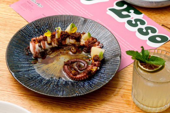 Charred octopus at Big Esso.