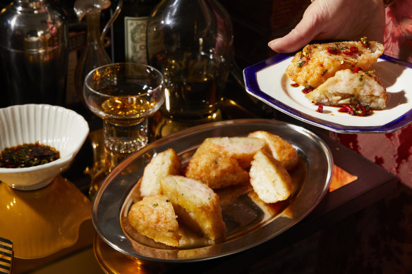 These irresistible hash brown prawn toasts may not make it as far as the table.

