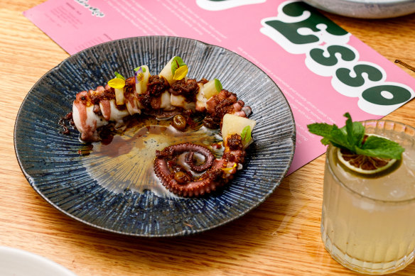 Charred octopus at Big Esso.