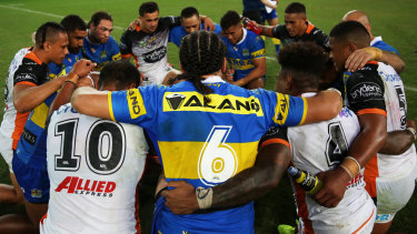 In Rugby League The Team That Prays Together Stays Together