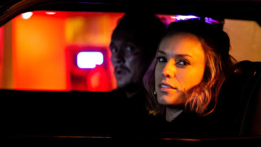 Not so much serenity in Serenity Crossing: Jessica McNamee and Ben Geurens shoot Locusts in Broken Hill.